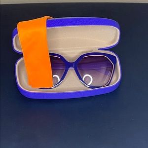 EMILO PUCCI PURPLE AND ORANGE SUNGLASSES